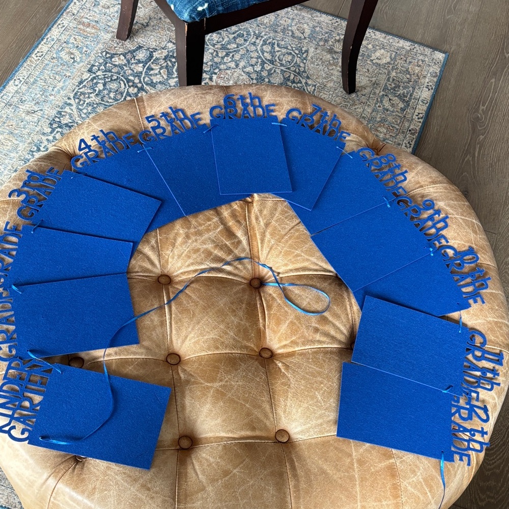 Blue Photo Graduation Banner for Home Parties